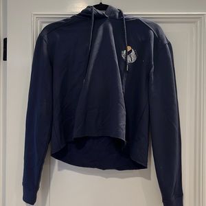New with tags roxy navy cropped hoodie